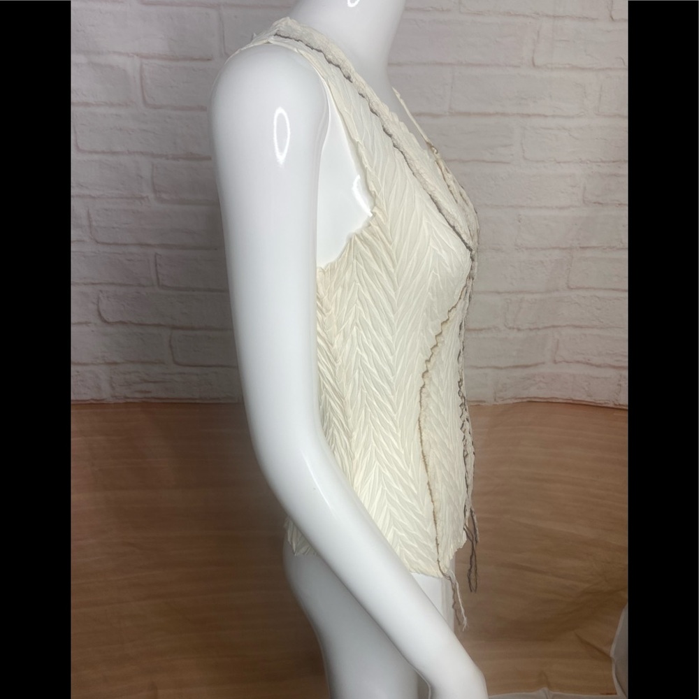 Cache Popcorn Stretch Top Size S - image 3